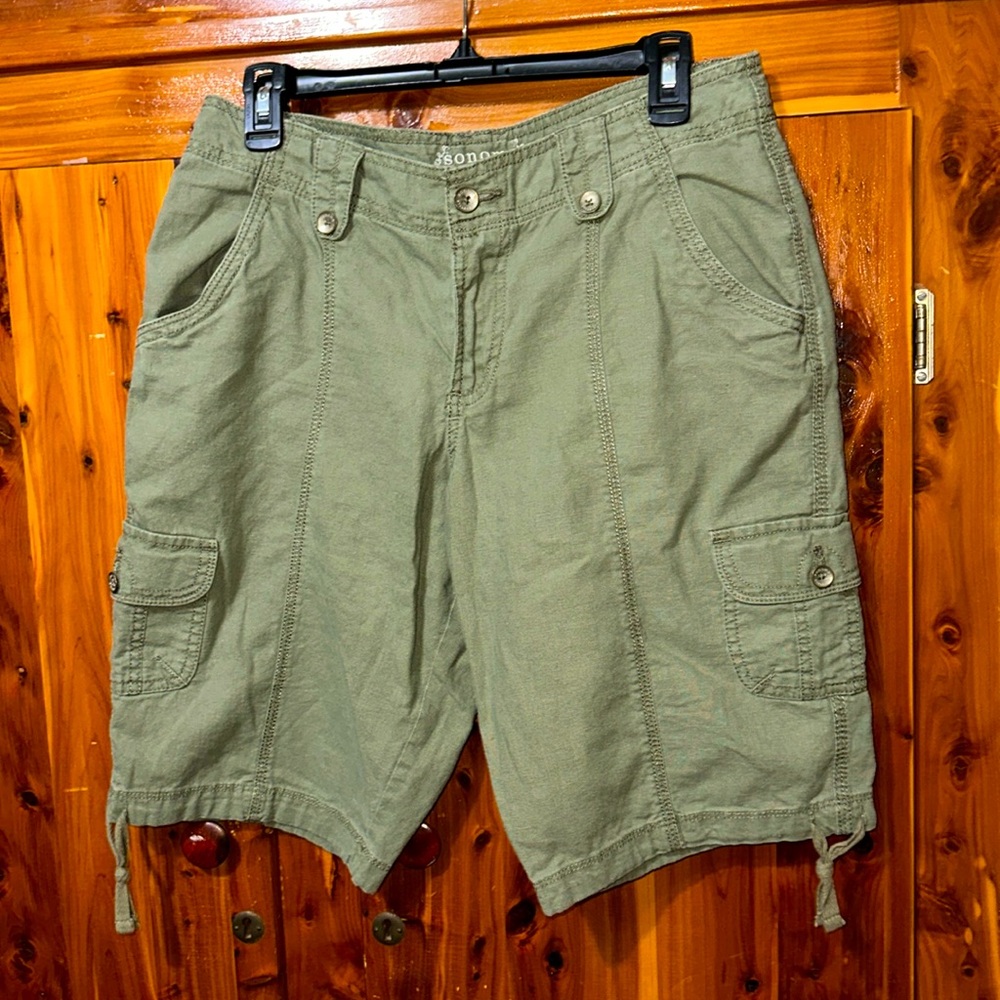 Sonoma Khaki Green Shorts Size 10